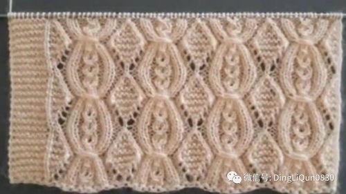 针织作品 漂亮的毛衣针织针迹图案创意