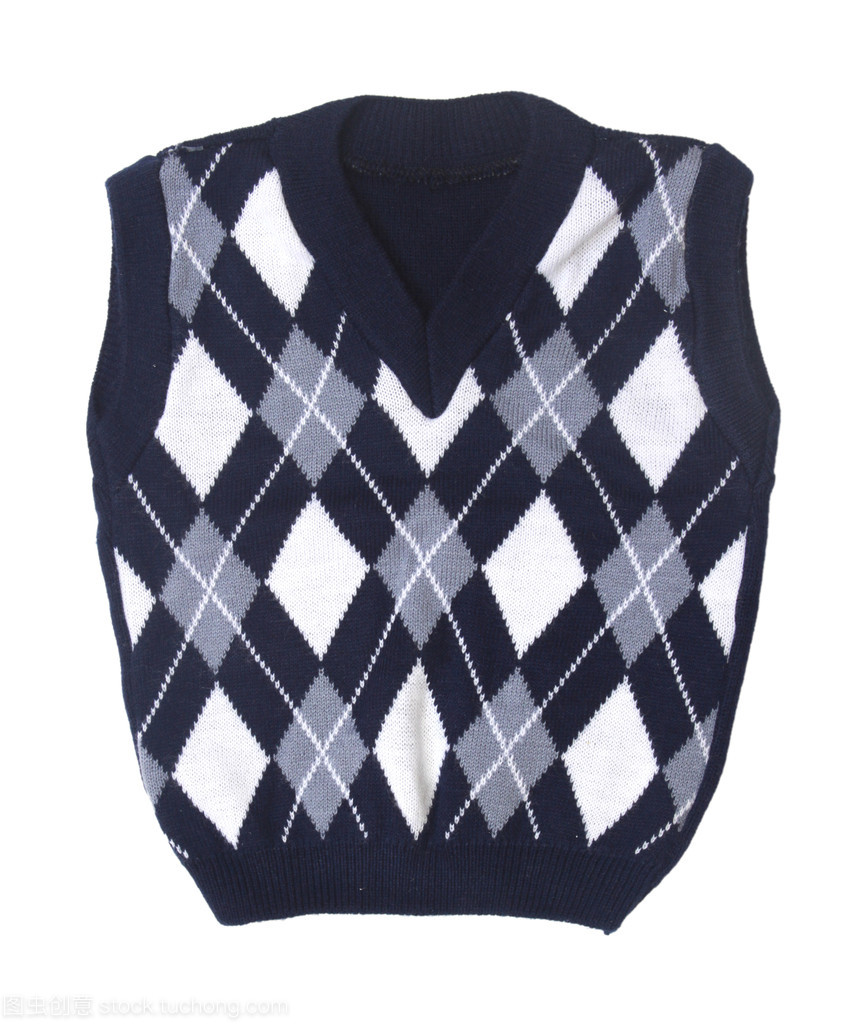 格子宝宝针织的背心