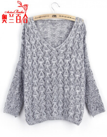 宽松麻花针织毛衣】价格_图片_品牌_怎么样-