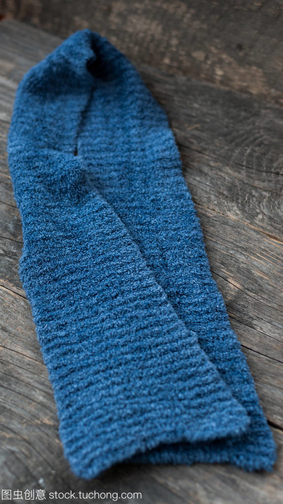手工针织的围巾