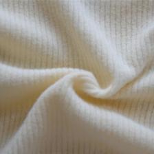 潍坊 32s有机棉罗纹面料 弹力针织男女外套服装面料