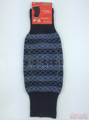 【豪帆加厚保暖菱格提花羊绒袜套防寒保健护膝加长针织护腿厂家直销HX-302】义乌市豪帆针织厂 - 产品库