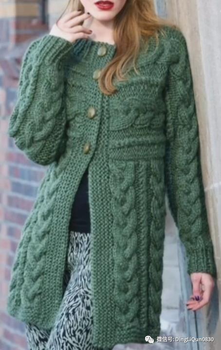 50款时髦舒适的粗绞花针织开衫夹克设计集锦